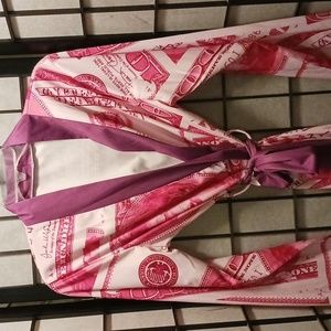 Adorable pink & purple money robe